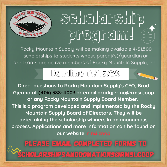 scholarship image | Rocky Mountain Supply