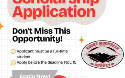 2025 Rocky Mountain Supply Scholarships are Open!